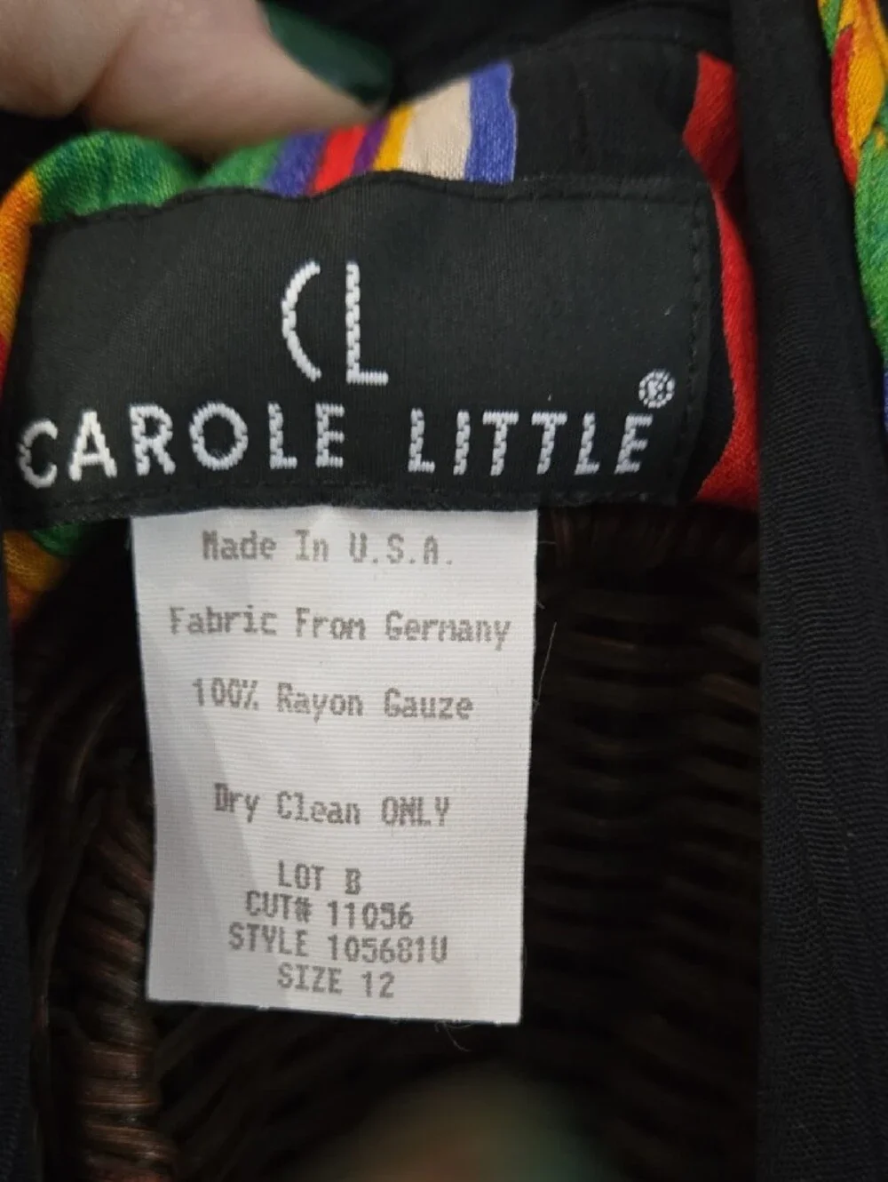 Carole Little Black Leopard Print Blazer with Colorful Embroidered Trim-Size 12 - Picture 2 of 13